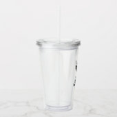 Trendy Script "Maid of Honor" Bruiloft Acryl Drinkbeker (Rechts)