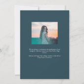 Trendy Script met Arch Two Photo Afstuderen Anno Aankondiging (Achterkant)