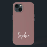 Trendy Script Modern Custom Handtekening Naam Blus Case-Mate iPhone Case<br><div class="desc">Fris en stijlvol,  dit trendy signatuur script ontwerp heeft uw aangepaste naam in stijlvolle aardetinten. Personaliseer met uw aangepaste achtergrondkleur met behulp van het bewerkingshulpmiddel onderaan het personalisatietabblad en maak dit uw eigen unieke,  perfecte accessoire!</div>