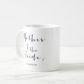 Trendy Script "Moeder van de Bride" Koffiemok (Voorkant links)