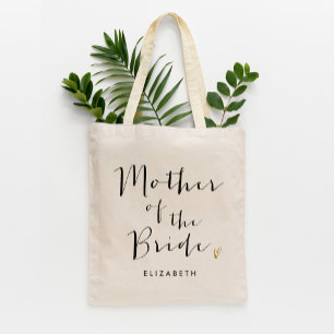 Trendy Script "Moeder van de Bride" Tote Bag