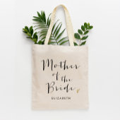 Trendy Script "Moeder van de Bride" Tote Bag