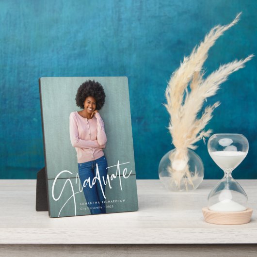 Trendy Script Overlay | Foto Afstuderen Fotoplaat (Zijkant)