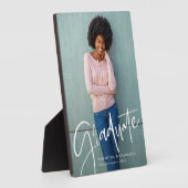 Trendy Script Overlay | Foto Afstuderen Fotoplaat (Zijkant)