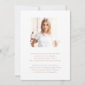 Trendy Script Overlay | Twee foto-Afstuderen Aankondiging (Achterkant)