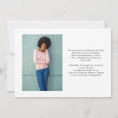 Trendy Script Overlay | Twee foto-Afstuderen Aankondiging (Achterkant)