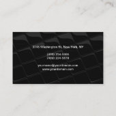 Trendy Script Professional Pattern Visitekaartje (Achterkant)