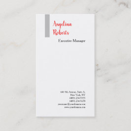 Trendy script professionele platte minimalist visitekaartje