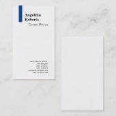 Trendy script professionele platte minimalist visitekaartje (Voorkant / Achterkant)