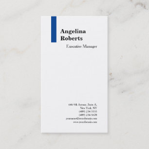 Trendy script professionele platte minimalist visitekaartje
