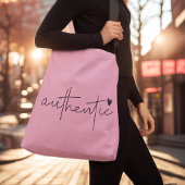 Trendy Script Roze Crossbody Tas