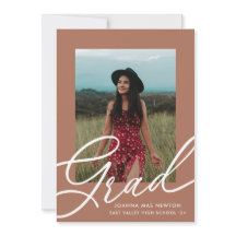 Trendy Script Two Photo Afstuderen