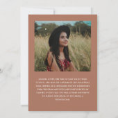 Trendy Script Two Photo Afstuderen Kaart (Achterkant)