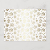 Trendy script wonderen van zijn liefde kerstfoto feestdagenkaart (Achterkant)