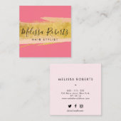 trendy scripthaarstylist visitekaartje (Voorkant / Achterkant)