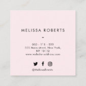 trendy scripthaarstylist visitekaartje (Achterkant)