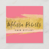 trendy scripthaarstylist visitekaartje (Voorkant)