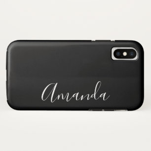 Trendy scriptlettertype (Zwart) Case-Mate iPhone Case