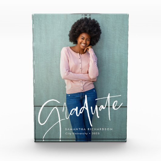 Trendy scriptoverlay | AFSTUDEREN Fotoblokken (Voorkant)