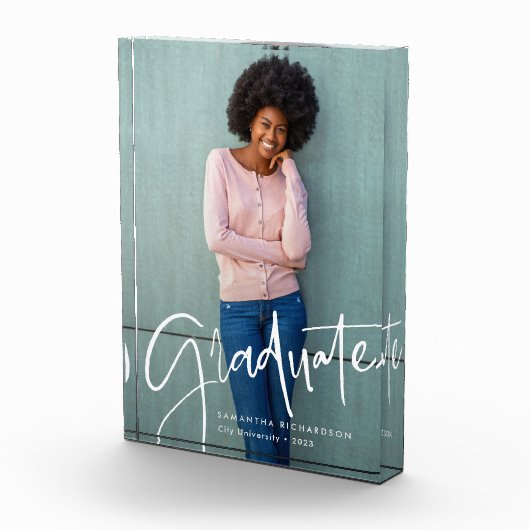 Trendy scriptoverlay | AFSTUDEREN Fotoblokken (Rechts)