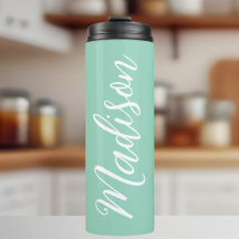 Trendy Seafoam Green gepersonaliseerde naam