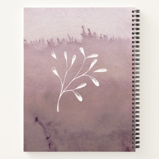 Trendy Seafoam Sand Ombre Waterverf Journal Notitieboek (Achterkant)