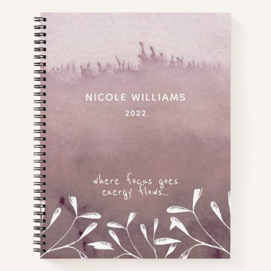 Trendy Seafoam Sand Ombre Waterverf Journal Notitieboek (Voorkant)