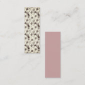 Trendy Seamless Floral Black en white Contactkaartje (Voorkant / Achterkant)