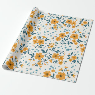 Trendy seamless vintage floral pattern. Endless of Cadeaupapier