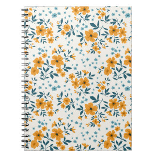 Trendy seamless vintage floral pattern. Endless of Notitieboek