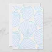 Trendy Seashell Birthday Kaart (Achterkant)