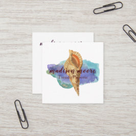 Trendy Seashell Vierkante Visitekaartje