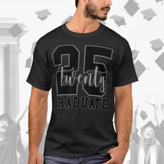 Trendy Senior Class van 2025 Afstuderen Blackout T-shirt
