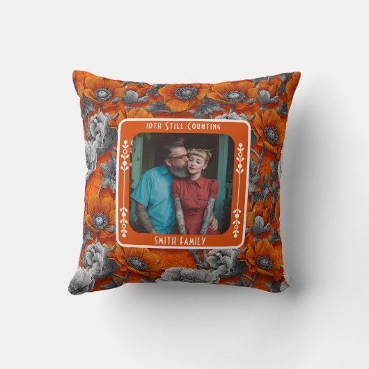 Trendy sentimenteel 25e Jubileum Sierkussen (Achterkant)