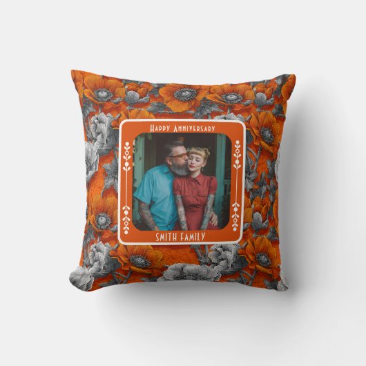 Trendy sentimenteel 25e Jubileum Sierkussen (Voorkant)