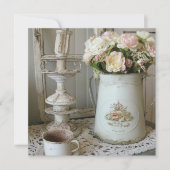 Trendy Shabby Chic fotografie Witte jam bloemen (Voorkant)