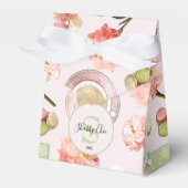 Trendy Shabby Chic Peonies and Macarons Set Bedankdoosjes (Voorkant Zijde)
