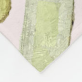 Trendy Shabby Chic Peonies and Macarons Set Fleece Deken (Hoek)