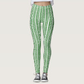 Trendy Shamrock Patterned Leggings (Voorkant)