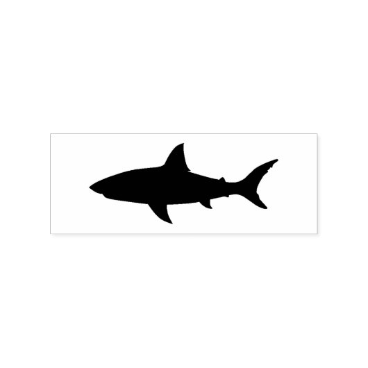 Trendy Shark Design Rubber Stamp Rubberstempel (Afrduk)