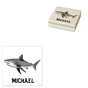 Trendy Shark Persoonlijk Rubberstempel