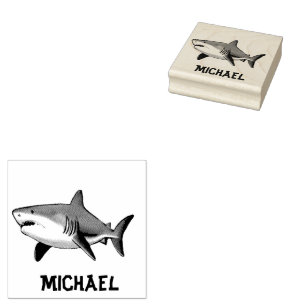 Trendy Shark Persoonlijk Rubberstempel