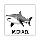 Trendy Shark Persoonlijk Rubberstempel (Afrduk)