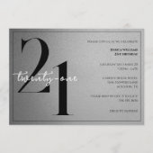 Trendy Shiny Modern Unisex 21st Birthday Kaart (Voorkant)