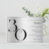 Trendy Shiny Modern unisex 30th Birthday  Kaart (Staand voorkant)