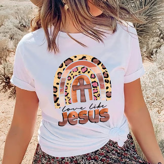 Trendy Shirt, Christelijk Shirt, liefde als Jezus  T-shirt