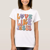 Trendy Shirt, Christelijk Shirt, liefde zoals Jezu T-shirt (Voorkant)