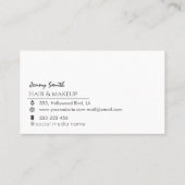 Trendy signature agate geode elegant gold foil visitekaartje (Achterkant)