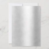 Trendy Silber Magazine Cover-Photo Inspirierte  Kaart (Achterkant)