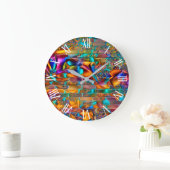 Trendy Silk Wall Art Dream Large Clock Grote Klok (Huis)